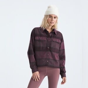 Brand New North Face Women's Valley Flannel Shirt Size Large MSRP $110